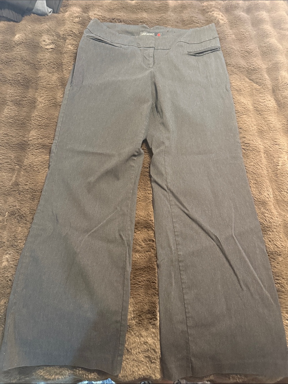 Lane Bryant Gray Boot Cut Dress Pants